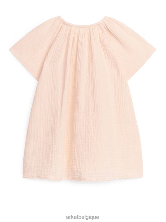 ARKET robe trapèze en étamine enfants orange clair T46DR1377 vêtements