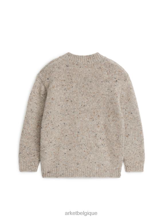 ARKET cardigan tricoté à neps enfants beige T46DR1621 vêtements