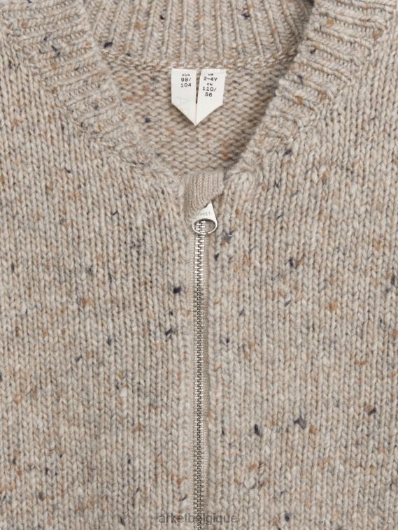 ARKET cardigan tricoté à neps enfants beige T46DR1621 vêtements