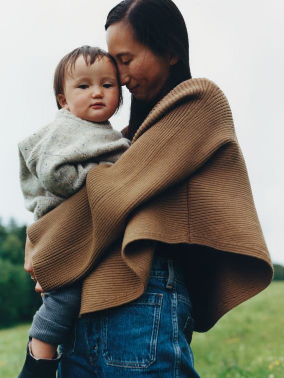 ARKET pull en laine neps enfants beige mélangé T46DR1622 vêtements