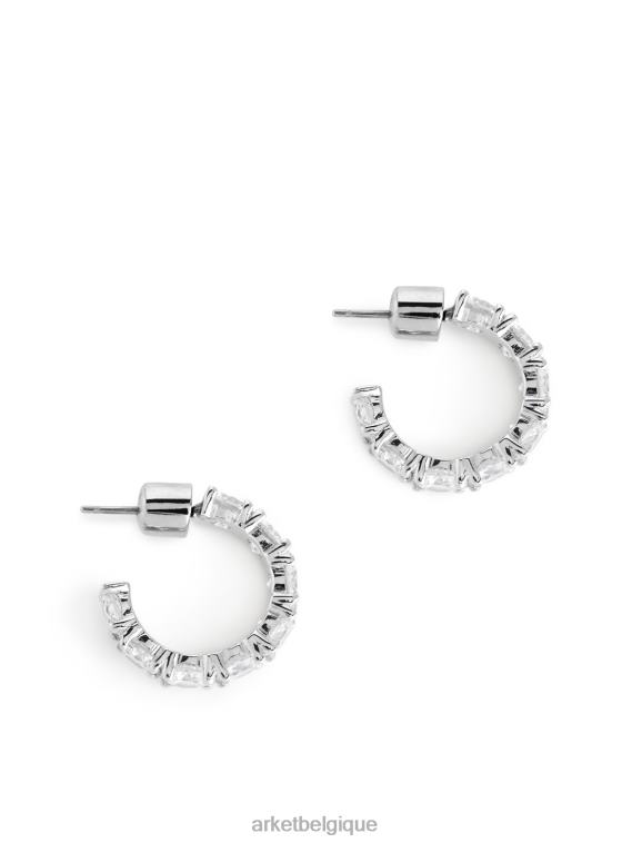 ARKET cerceaux strass 20 mm femmes argent T46DR799 accessoires