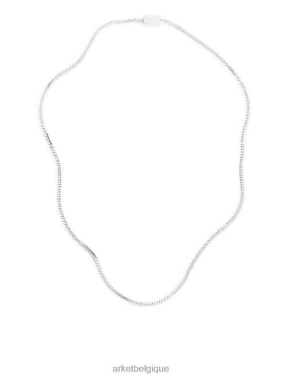 ARKET collier chaîne plaqué argent femmes argent T46DR805 accessoires