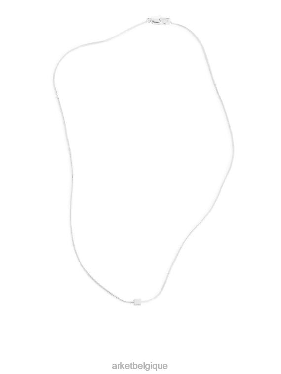 ARKET délicat collier chaîne plaqué argent femmes argent T46DR806 accessoires