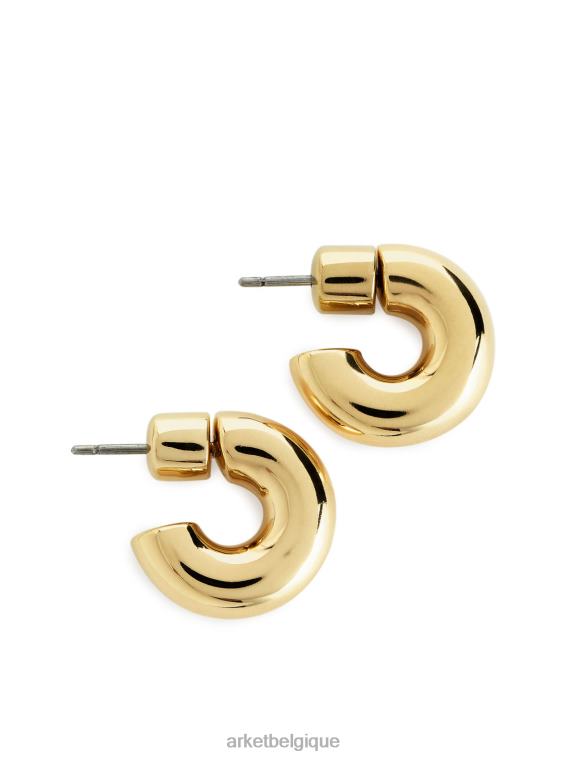 ARKET petites boucles d'oreilles créoles plaquées or femmes or T46DR808 accessoires