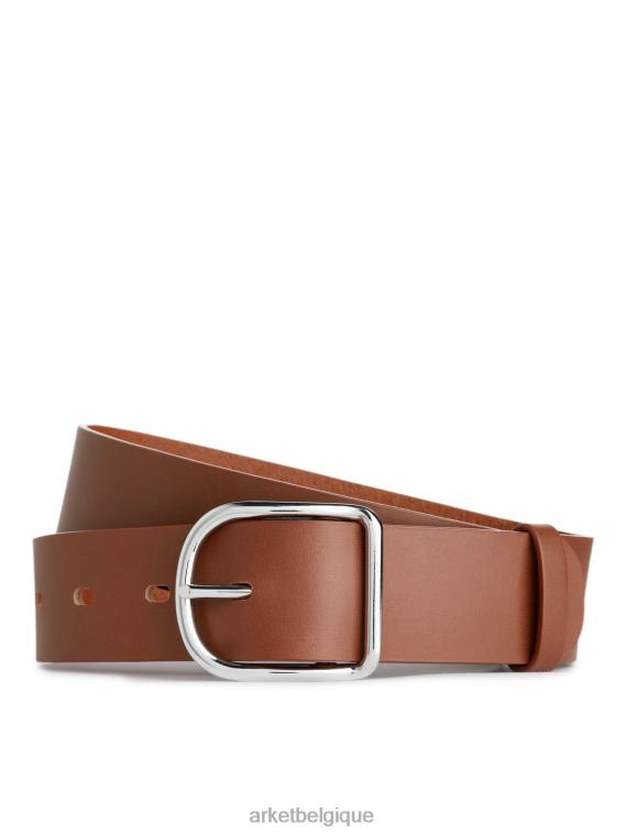 ARKET ceinture en cuir femmes brun T46DR828 accessoires