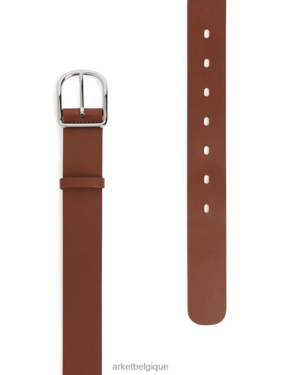 ARKET ceinture en cuir femmes brun T46DR828 accessoires