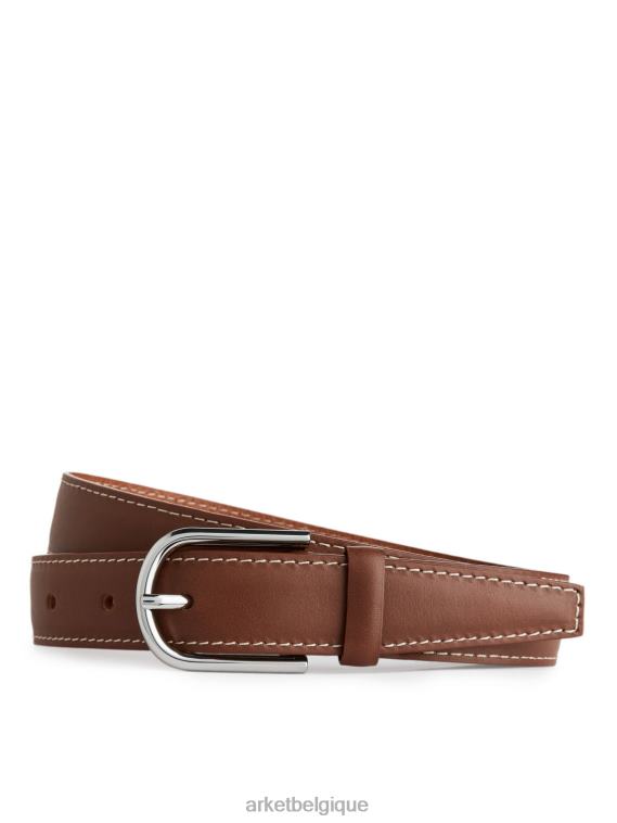 ARKET ceinture en cuir femmes brun T46DR833 accessoires