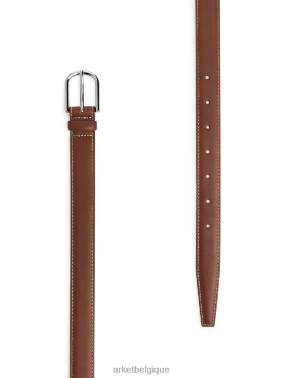 ARKET ceinture en cuir femmes brun T46DR833 accessoires