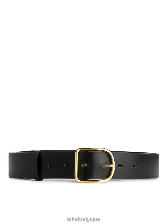 ARKET ceinture en cuir femmes noir T46DR829 accessoires