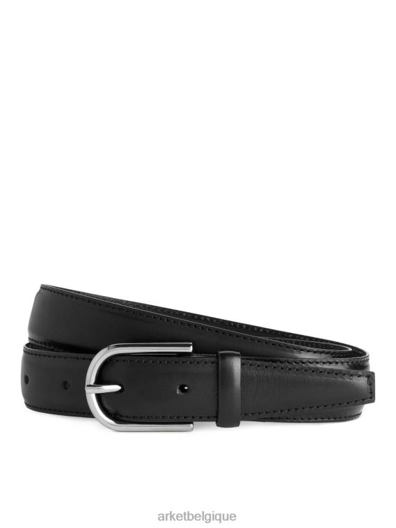 ARKET ceinture en cuir femmes noir T46DR836 accessoires