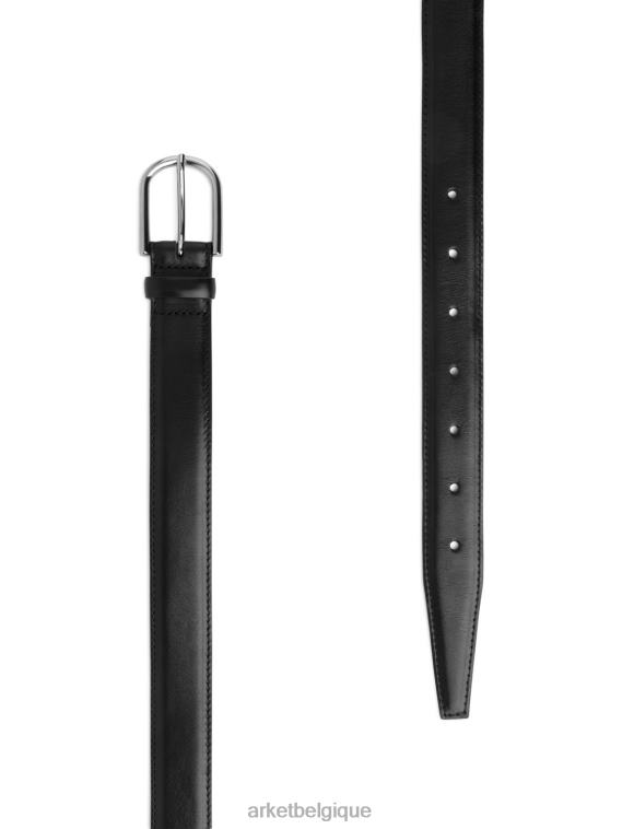 ARKET ceinture en cuir femmes noir T46DR836 accessoires