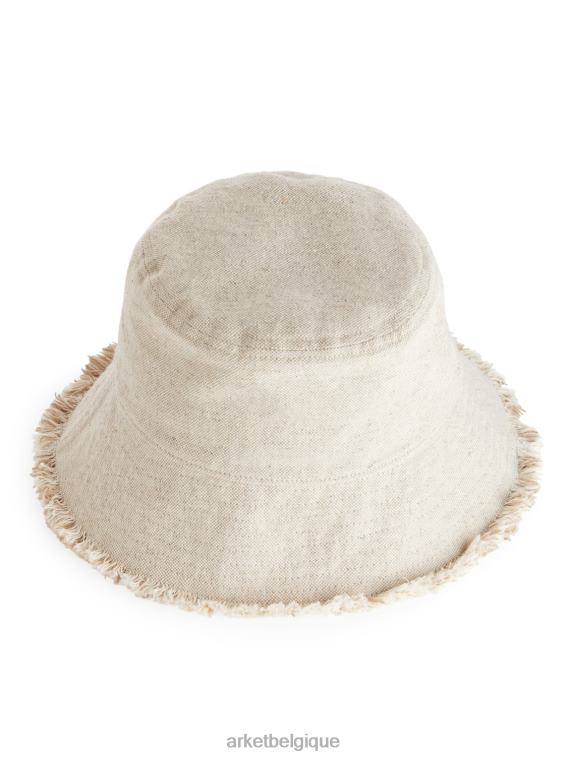 ARKET bob en lin mélangé femmes beige T46DR635 accessoires
