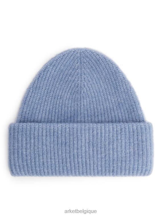 ARKET bonnet double pli en alpaga et mérinos femmes bleu clair T46DR906 accessoires