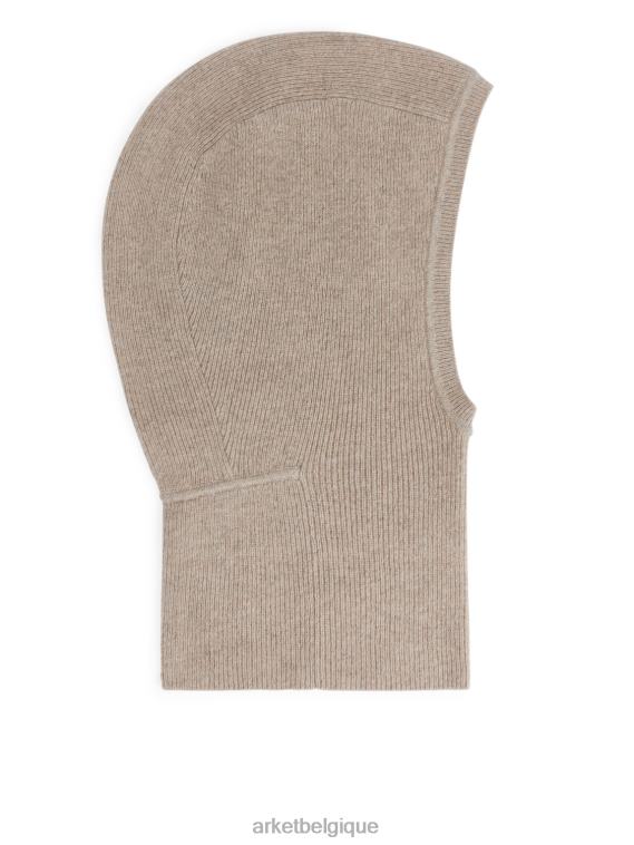 ARKET capuche ajustée en cachemire femmes beige T46DR892 accessoires