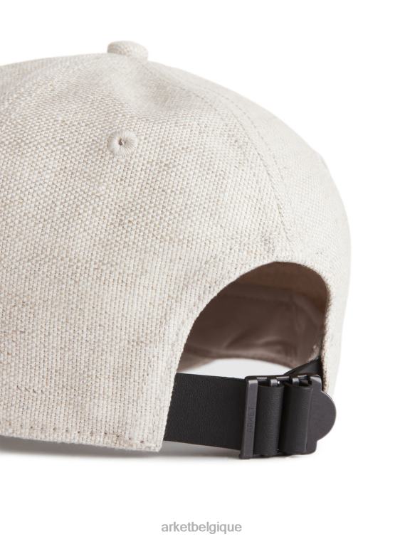 ARKET casquette en lin femmes beige clair T46DR638 accessoires