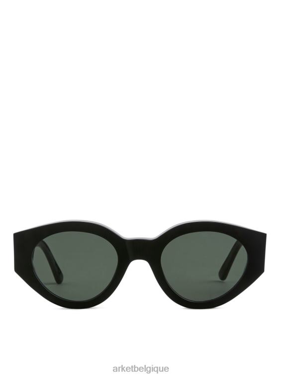 ARKET lunettes de soleil monokel femmes lentille solide noire/verte T46DR629 accessoires