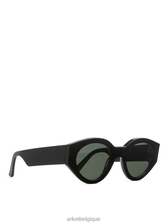 ARKET lunettes de soleil monokel femmes lentille solide noire/verte T46DR629 accessoires