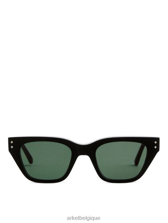 ARKET lunettes monokel lunettes de soleil memphis femmes lentille solide noire/verte T46DR812 accessoires