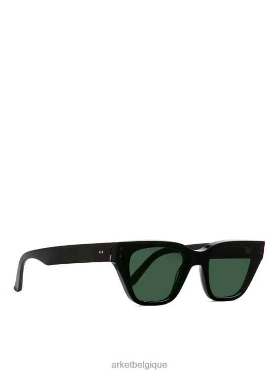 ARKET lunettes monokel lunettes de soleil memphis femmes lentille solide noire/verte T46DR812 accessoires