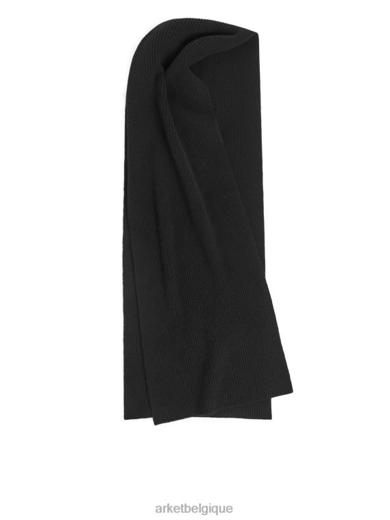 ARKET écharpe en cachemire mélangé femmes noir T46DR842 accessoires