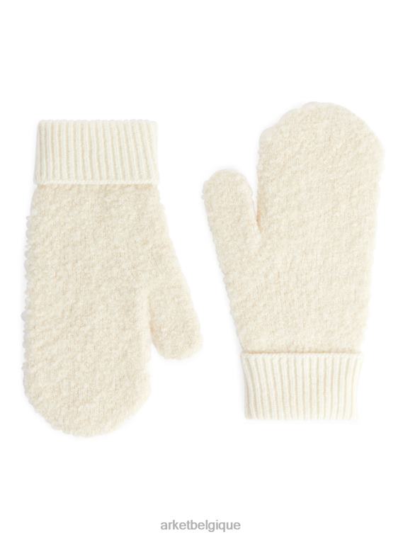ARKET mitaines en mélange d'alpaga femmes blanc cassé T46DR879 accessoires