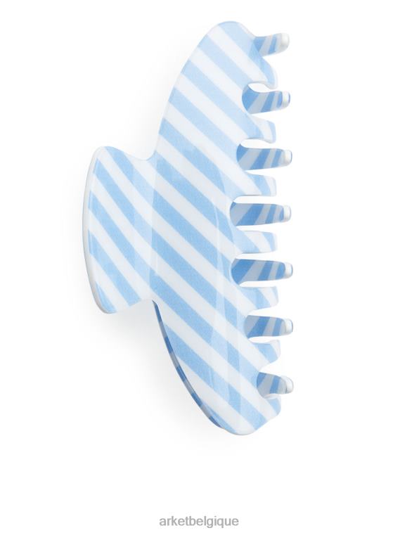 ARKET griffe de cheveux rayée femmes blanc bleu T46DR855 accessoires