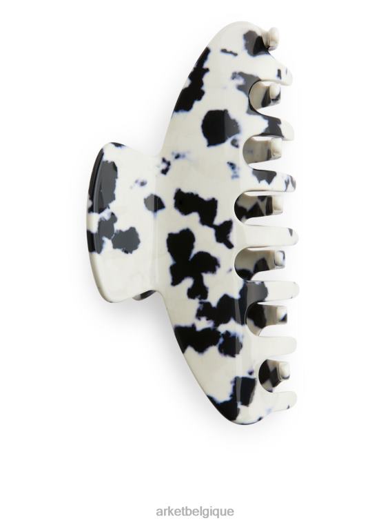 ARKET grosse griffe de cheveux femmes blanc cassé/noir T46DR863 accessoires