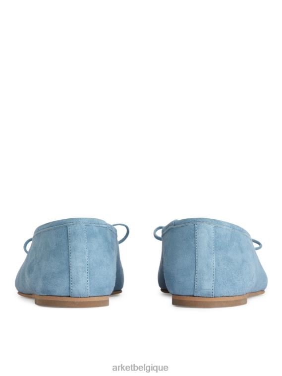 ARKET ballerine en daim femmes bleu clair T46DR716 chaussure