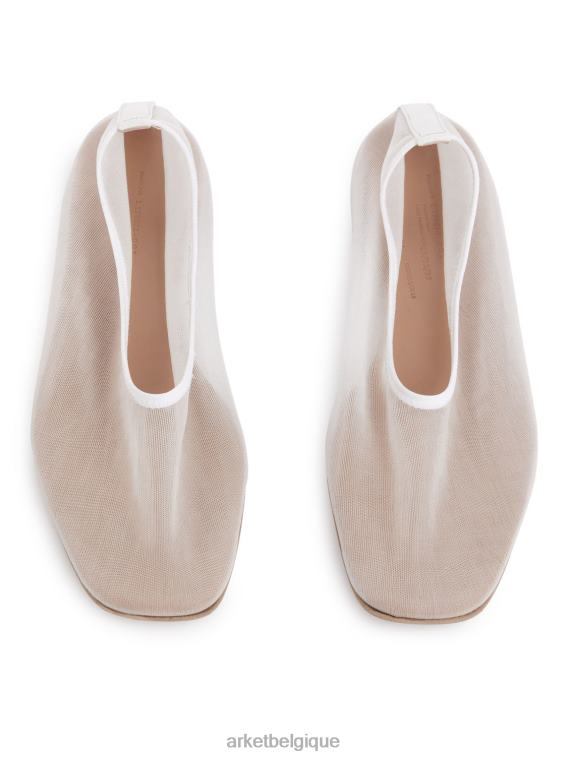 ARKET ballerines en résille femmes blanc cassé T46DR713 chaussure