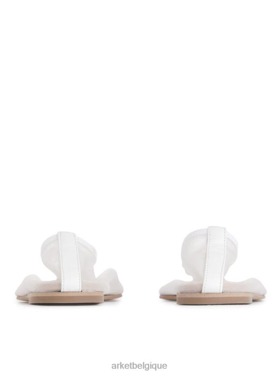 ARKET ballerines en résille femmes blanc cassé T46DR713 chaussure