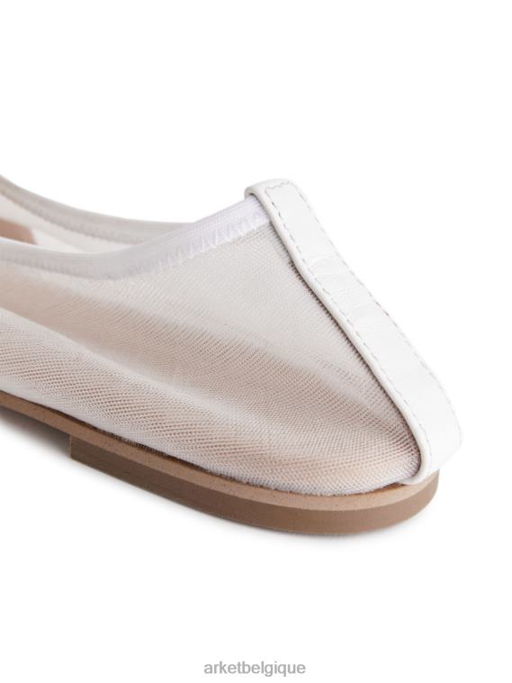 ARKET ballerines en résille femmes blanc cassé T46DR713 chaussure