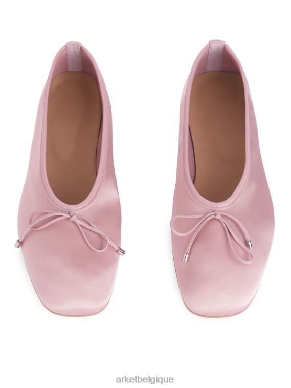 ARKET ballerines en satin femmes rose T46DR718 chaussure