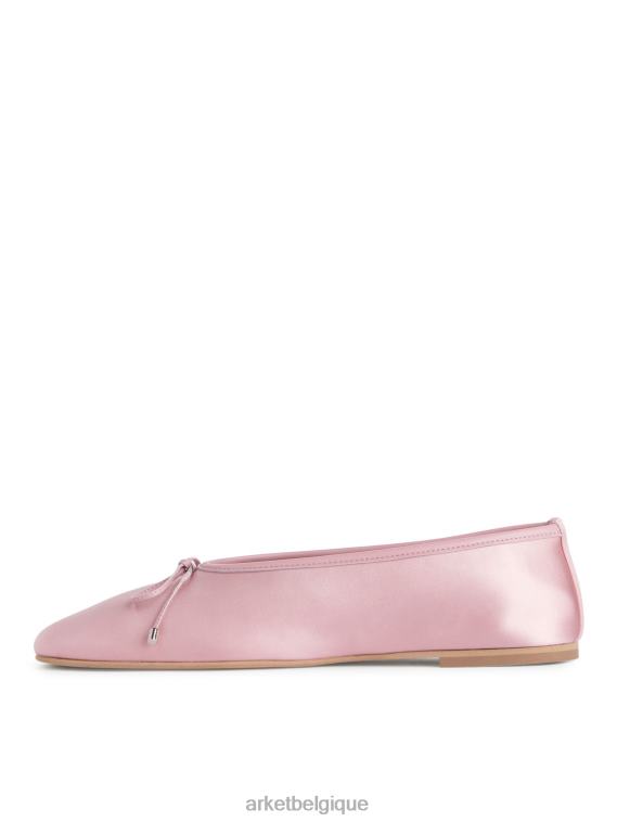ARKET ballerines en satin femmes rose T46DR718 chaussure