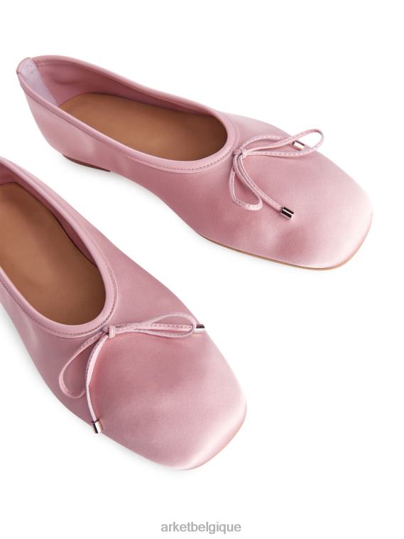 ARKET ballerines en satin femmes rose T46DR718 chaussure