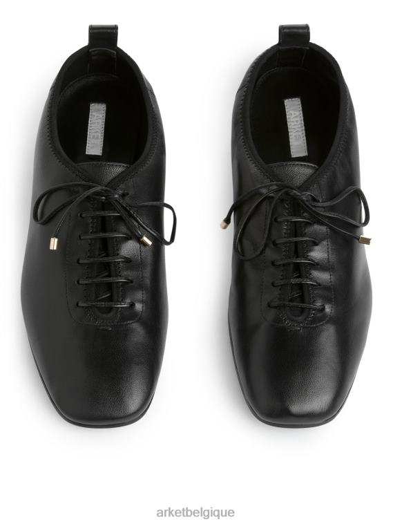 ARKET chaussures derby à lacets femmes noir T46DR720 chaussure