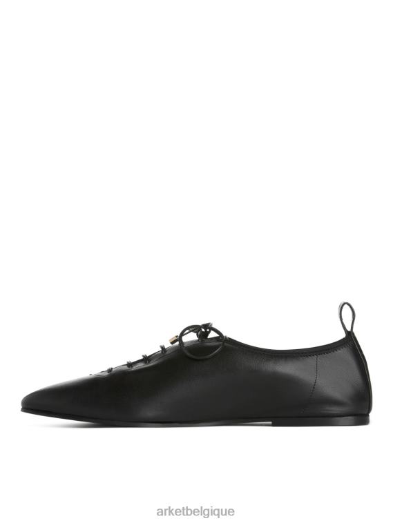 ARKET chaussures derby à lacets femmes noir T46DR720 chaussure