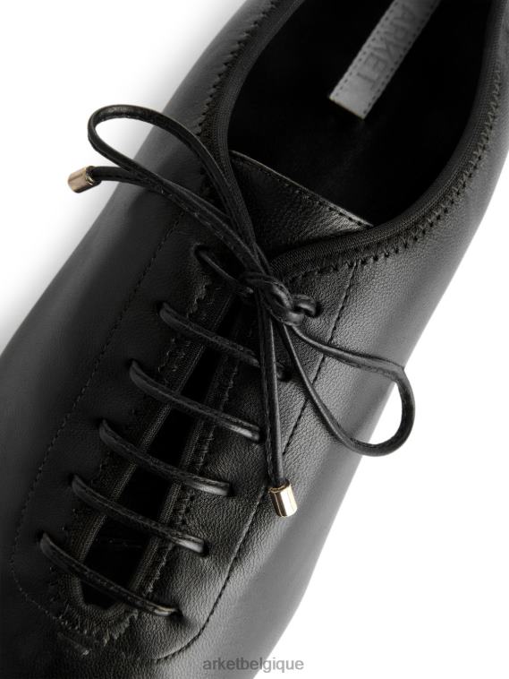 ARKET chaussures derby à lacets femmes noir T46DR720 chaussure