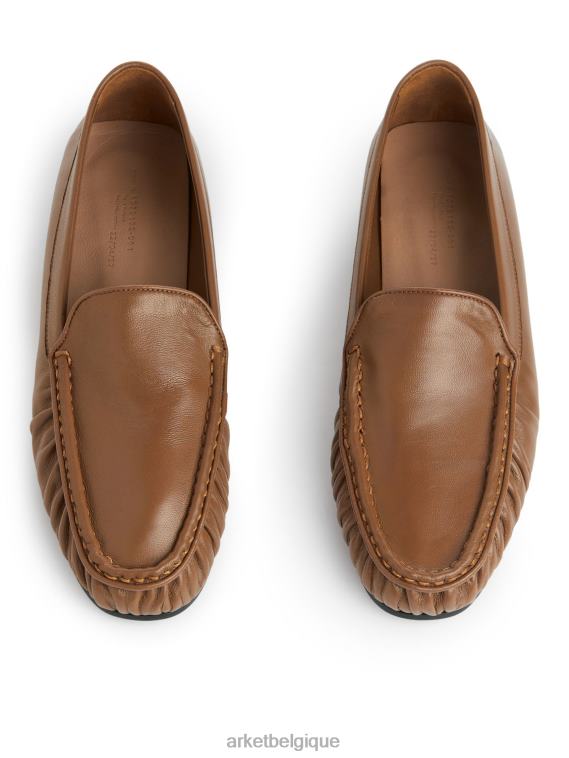 ARKET mocassins en cuir femmes brun clair T46DR684 chaussure