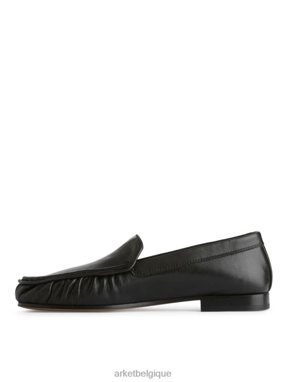 ARKET mocassins en cuir femmes noir T46DR683 chaussure