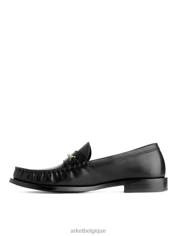 ARKET mocassins en cuir femmes noir T46DR686 chaussure