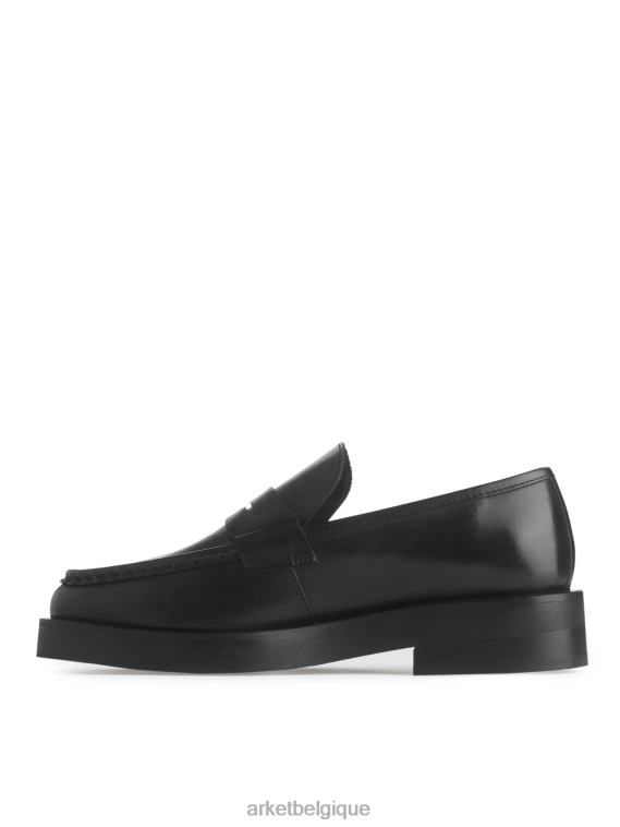 ARKET mocassins en cuir femmes noir T46DR691 chaussure