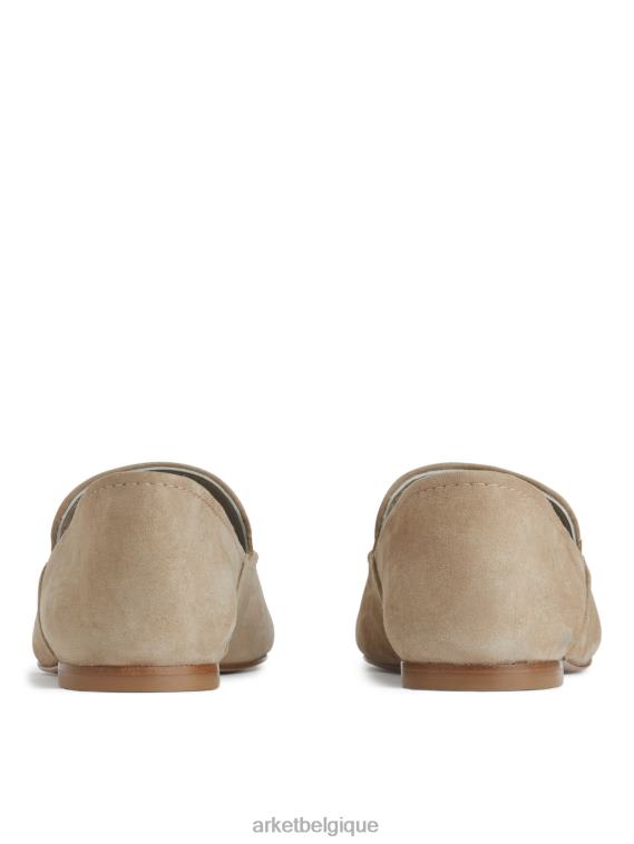 ARKET mocassins en daim femmes beige T46DR688 chaussure