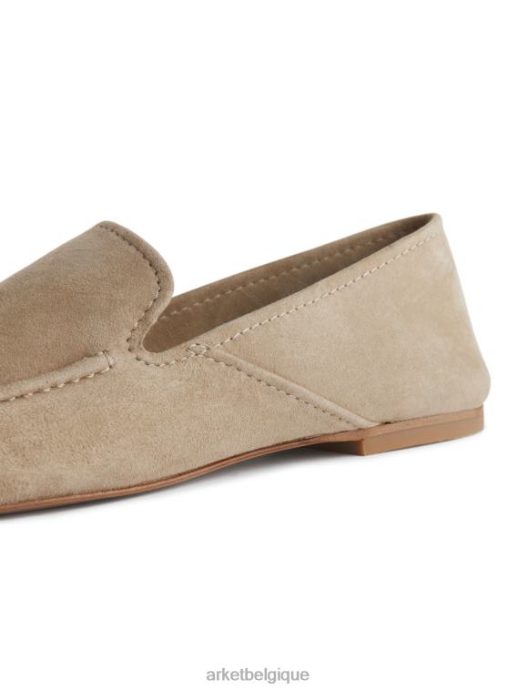 ARKET mocassins en daim femmes beige T46DR688 chaussure