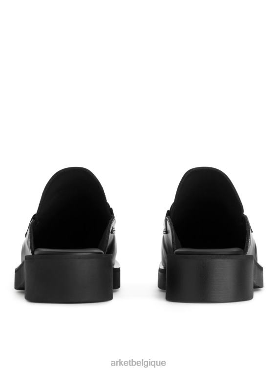 ARKET mocassins à enfiler en cuir femmes noir T46DR685 chaussure