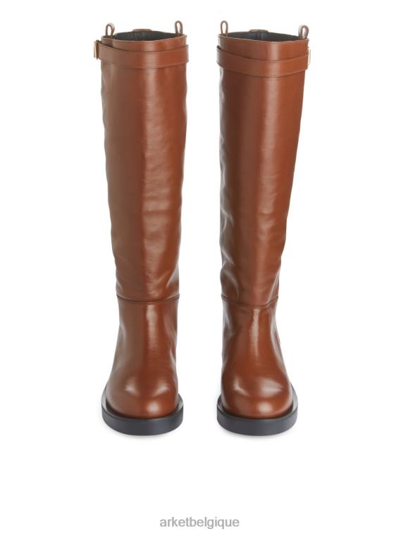 ARKET bottes d'équitation en cuir femmes brun T46DR733 chaussure