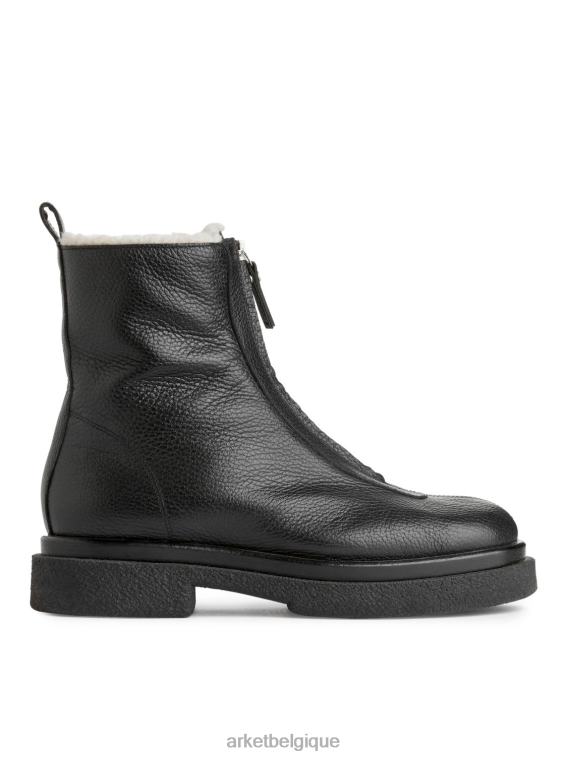 ARKET bottes en cuir synthétique femmes noir T46DR732 chaussure