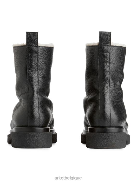 ARKET bottes en cuir synthétique femmes noir T46DR732 chaussure