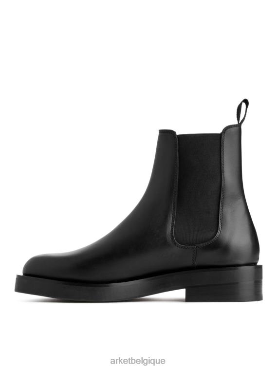 ARKET bottines chelsea en cuir femmes noir T46DR739 chaussure