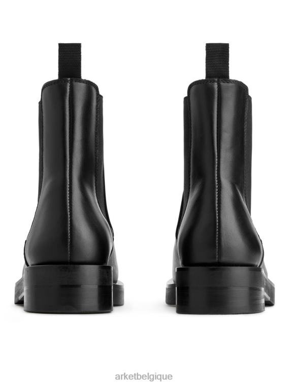 ARKET bottines chelsea en cuir femmes noir T46DR739 chaussure