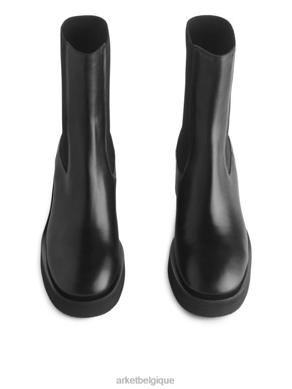 ARKET bottines chelsea à talons femmes noir T46DR737 chaussure